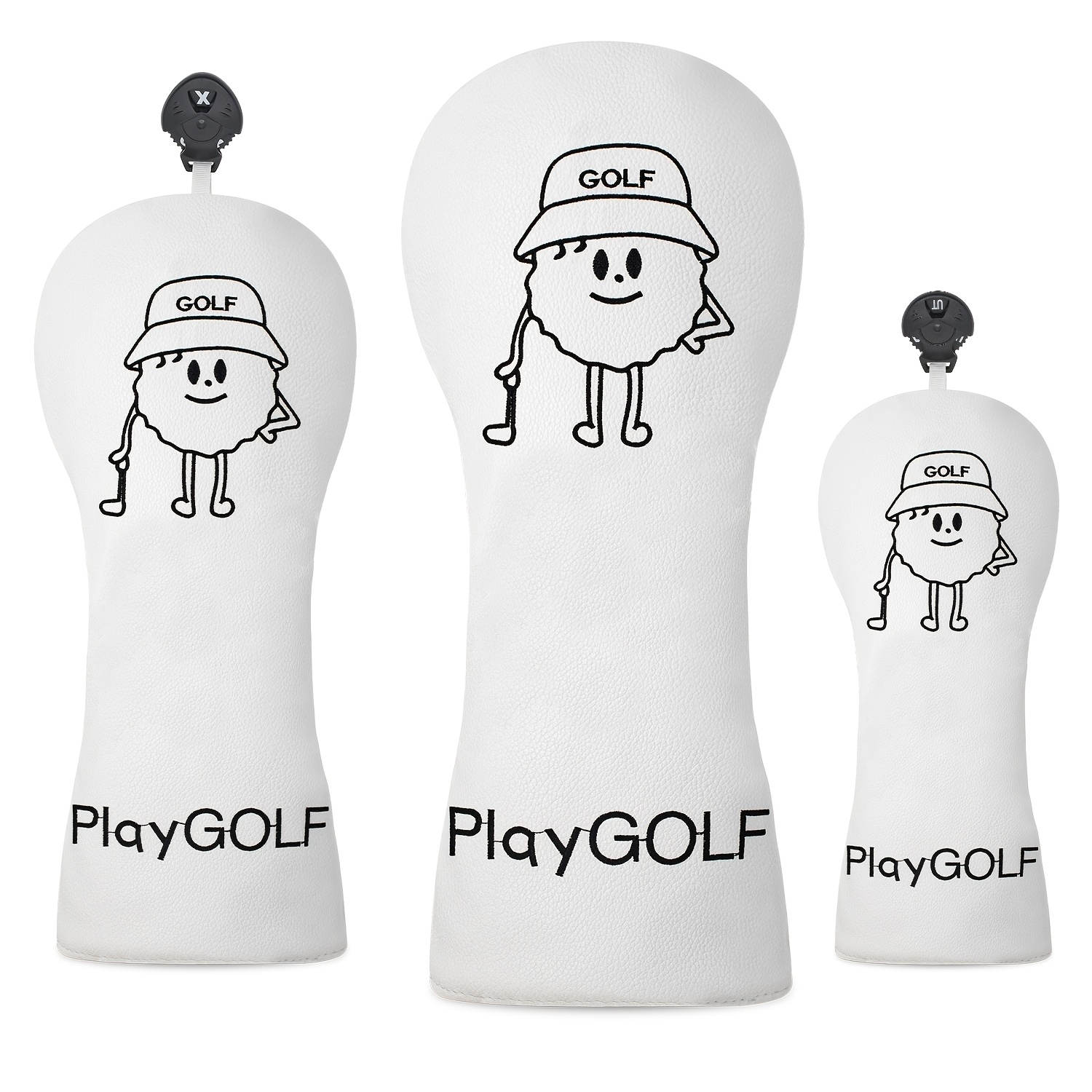 Golf Equipment Deals - أغطية مضارب الجولف بتصميم شخصية عادية