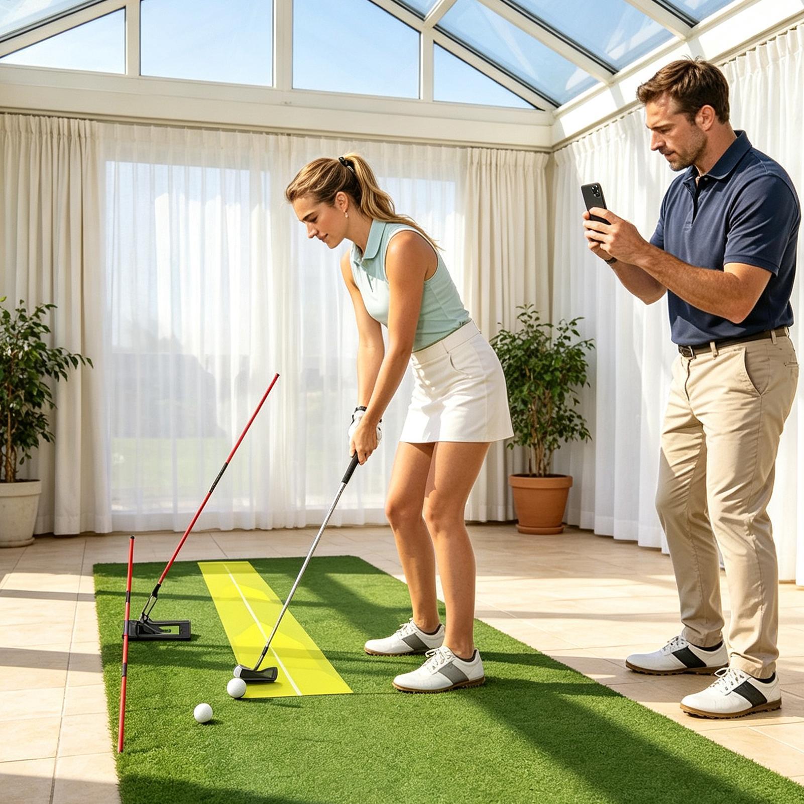 عصا تدريب على مسار الجولف قابل - مراجعة Golf Equipment For Beginners وسعره